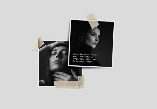 Layered Photo Frame Mockup