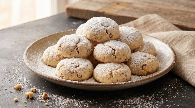 Mexican Wedding Cookies, Cookies, Sweet, Dessert