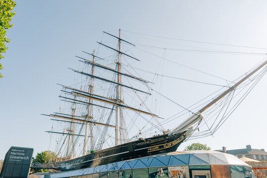 Historic Cutty Sark tea clipper ship and museum in Greenwich, London, England, UK - 4 September 2026.