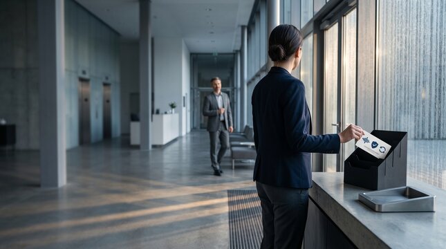 Employee carries callback guidance after security training