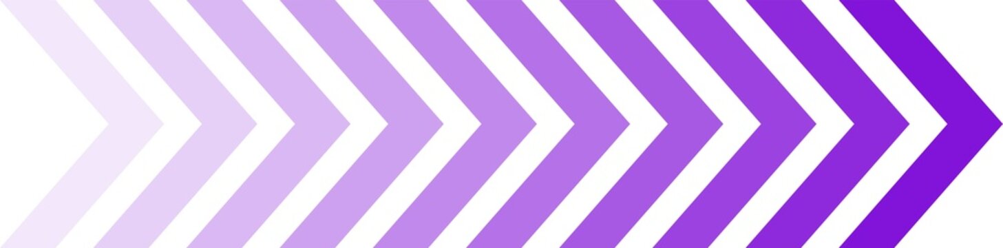 Purple chevron arrow background. Directional pattern for movement, progress, speed, navigation and graphic design with transparent background.