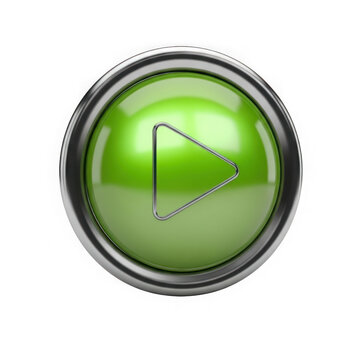Green recycling symbol icon isolated