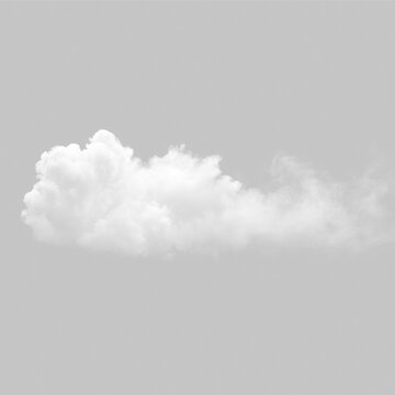 A thick cloud of white smoke drifts across a black background. The dense vapor gradually moves from left to right, fading into thinner mist at the edges. This isolated puff of smoke shows.