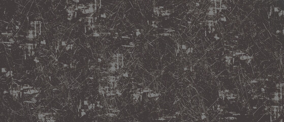 Fototapeta premium Dark Gray Scratched Grunge Texture Background with Distressed Surface
