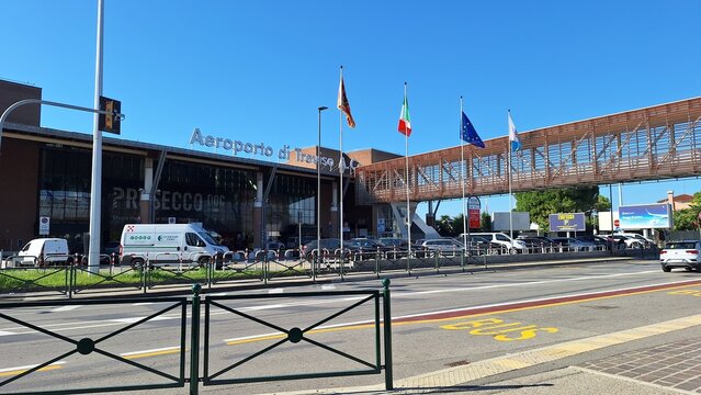 Treviso, Veneto, Italy - 03 09 2026: Venice Treviso Airport Antonio Canova (TSF) in Treviso, Italy