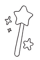 wand magic star wizard fairy © Lingporntip