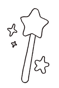 wand magic star wizard fairy