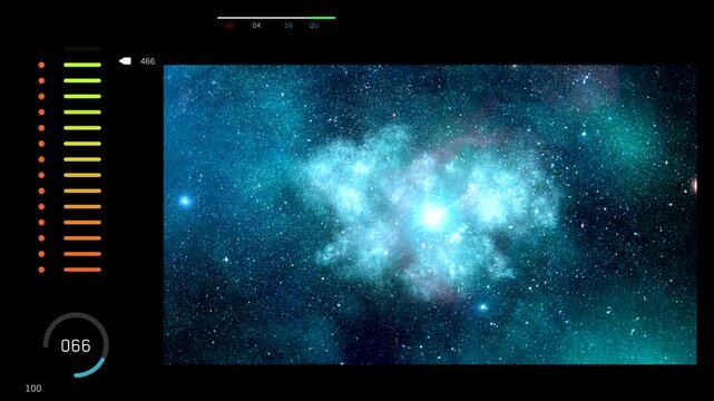 Space Flyby Approaching Supernova Explosion, Cosmic Nebula Core Flash. 3D VFX.  Perfect for sci-fi, astronomy documentaries, and futuristic visual effects.
