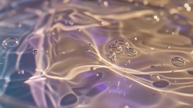 Light refracting through viscous  Abstract gradient color wave motion 4K
