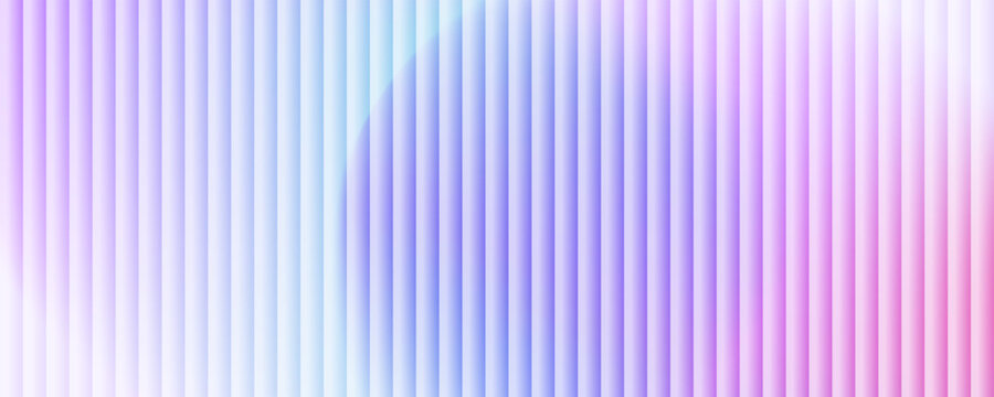 Ripple Glass Effect Texture. Abstract Background with smooth fluted lines and blurred color gradients for modern creative graphic design. Vector illustration.