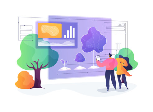 Canopy Restoration Diagram abstract concept vector illustration.