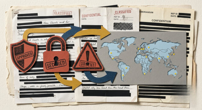 Trade compliance dossier with embargo alerts, end-user screening, and destination control statement.