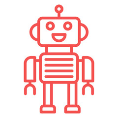 Naklejka premium Robotics Vector Icon Style