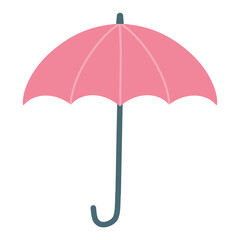 cartoon illustration of a pink umbrella  © GOOKKIK