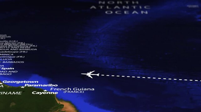Flight From Nairobi KENYA to Guatemala City GUATEMALA with flag pins
