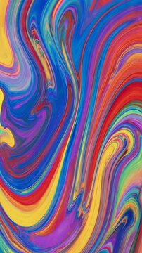 Abstract background wallpaper with copy space text color acrylic paints mix and blur AI Generative