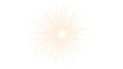 Obraz premium Golden starburst light effect on transparent background. Bright sunburst flare with radiating yellow rays and sparks. Abstract glowing explosion vector illustration