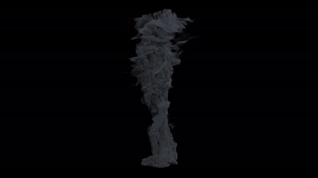 tornado power massive swirling dark column smoke storm