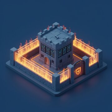 Cybersecurity firewall around secure data center