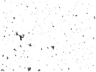 Obraz premium Abstract grunge texture with black ink splatters isolated on transparent background