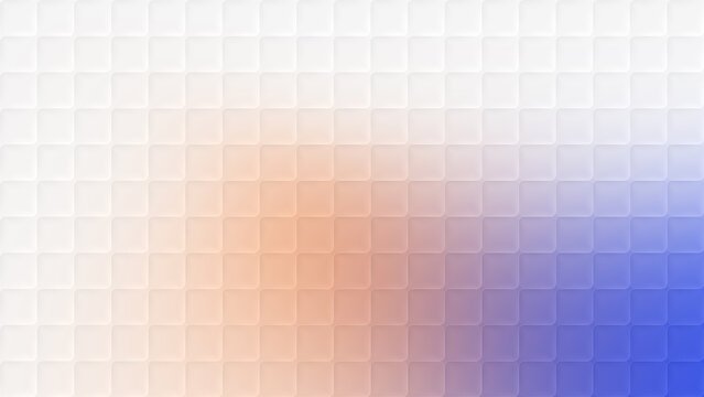 Cubic glass pattern gradient background with white, orange and blue colors