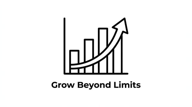 Financial pie chart icon with investment diversification symbols and business growth graph.