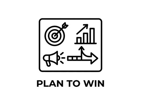 Business diversification icon set showing growth, corporate assets, and financial investment