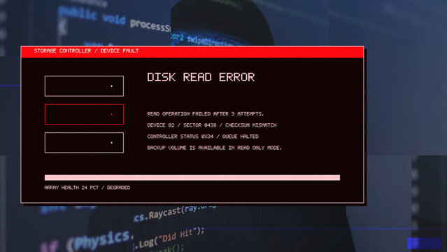 Glitch Abstract Error Transition / 4k Resolution / Horizontal / Part 19
