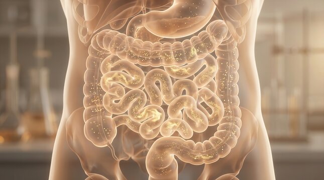 medical torso model with gastrointestinal tract