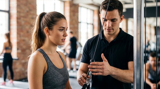 Young Female Beginner Starting Fresh Fitness Routine