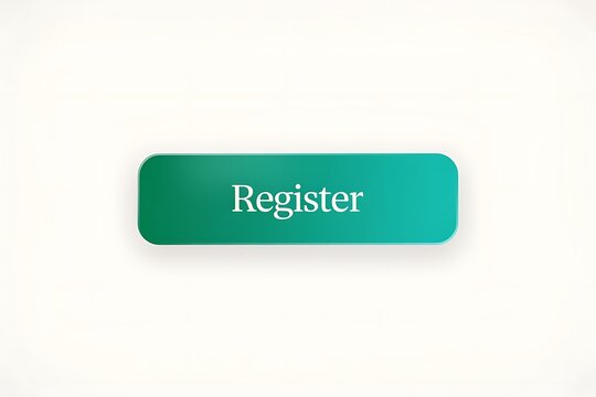 Sleek Teal and Green Gradient Register UI Button Asset
