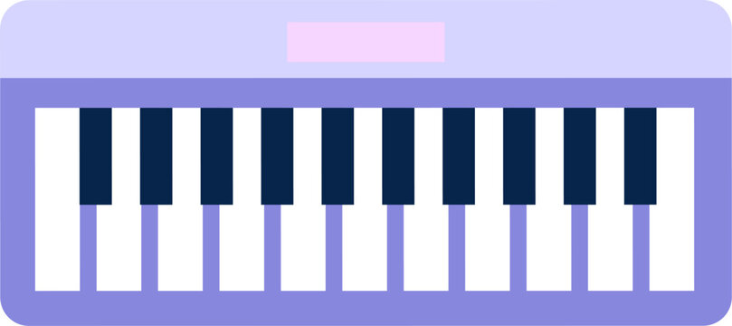 piano keys keyboard on white background