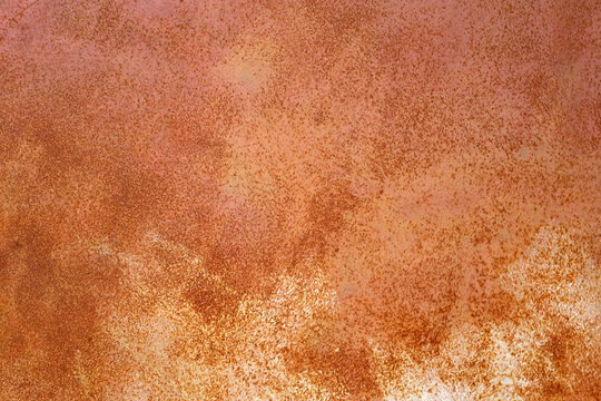 Silver metal sheet with rust spots