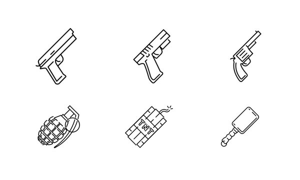 Weapon Icons Set