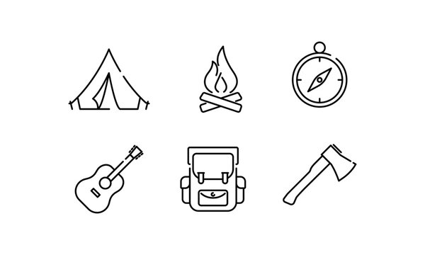 Camping Icons Set