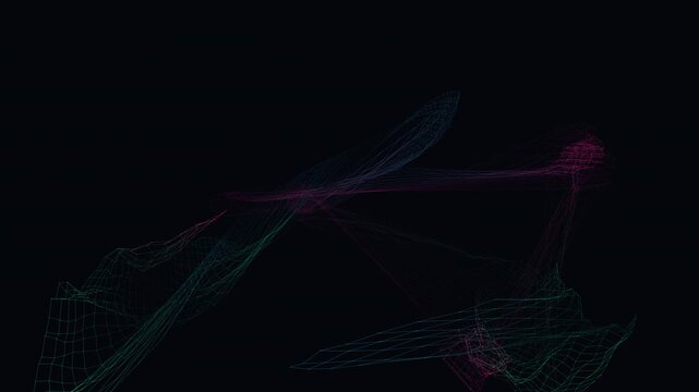 Neural data network mesh evolves in a seamless topology background