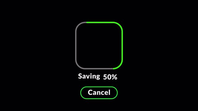 saving animation with processing animation in 4K animation with alpha channel  on transparent background saving video and image animation with screen 