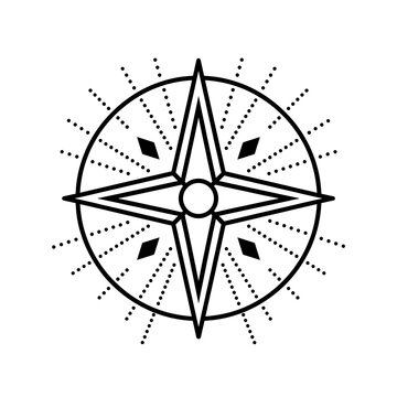 compass rose vector illustration