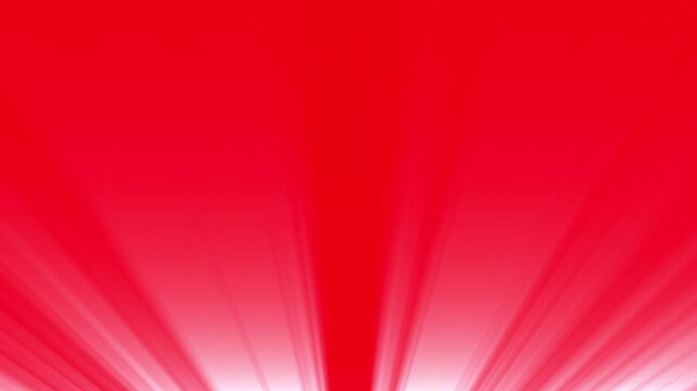 Abstract Red Light Rays Bursting Upward Background, Vibrant Crimson Sunbeams and Light Flare Motion Graphics, Bright Glowing Beam FX for Video Overlay, Presentation, Stage Effect, and Visual Project