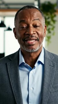 A Captivating Transition: A Man&rsquo;s Journey from Contemplation to Confidence in a Professional Setting, Highlighting Authentic Emotions and Charismatic Presence