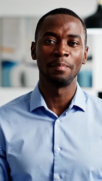 Captivating Portrait of a Confident Individual in a Professional Setting: Expressive Smile and Approachable Demeanor Shine Through, Highlighting Positivity and Charisma