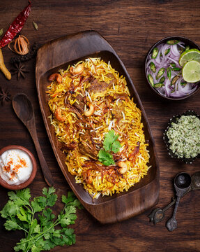 Delicious mutton biryani
