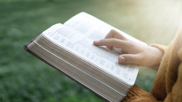 Reading the Bible with dedication reflects a commitment to reading, the pursuit of truth, faith, belief, and Christianity.