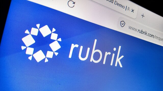 .a computer screen with rubrik website displayed...Rubrik, Inc. is an American cloud data management and data security company based in Palo Alto, California