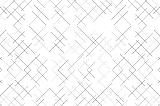 Minimalist grey thin intersecting diagonal lines creating a sparse diamond grid seamless geometric pattern