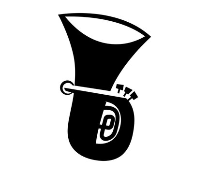 Tuba sousaphone brass musical instrument icon