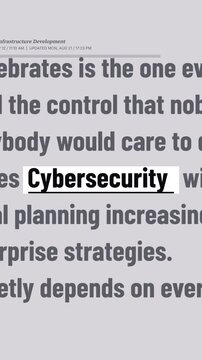 Cybersecurity highlighted as article typography shifts through serif, sans and monospace styles