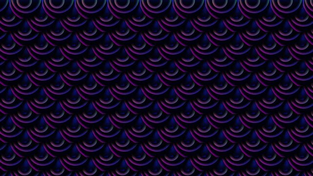 Abstract Glowing Concentric Circle Pattern Loop