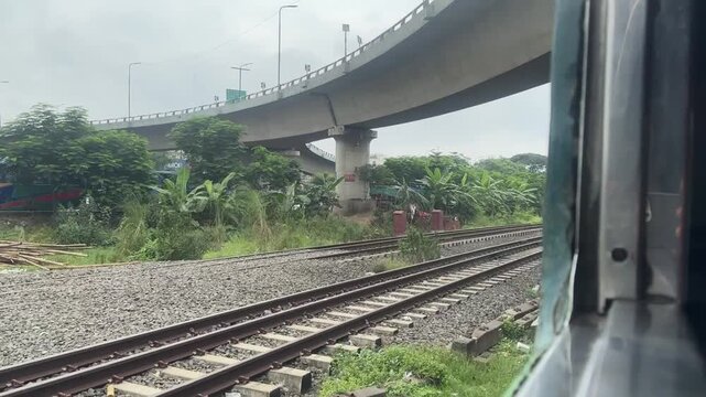 train in motion