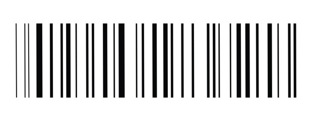 Barcode lines pattern. Perfect for product packaging mockups, inventory tracking, retail code scanning, shipping labels, logistics, and modern graphic design concepts. © Dark